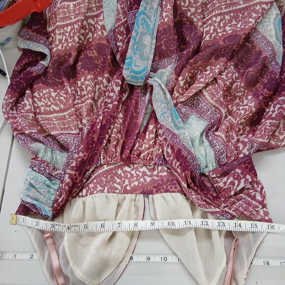 Moda International Y2K Boho Low Back Maxi Dress Womens MD Wedding Festival - Picture 12 of 15